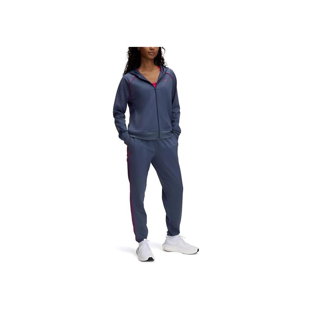 Under Armour Rival Tricot SS25 Slim Fit Comfortable Simple Casual Set Women Sets Storm-Gray 6001966-044