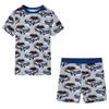 Grey Short-sleeved Pyjamas for Children 92/104/116/128/140