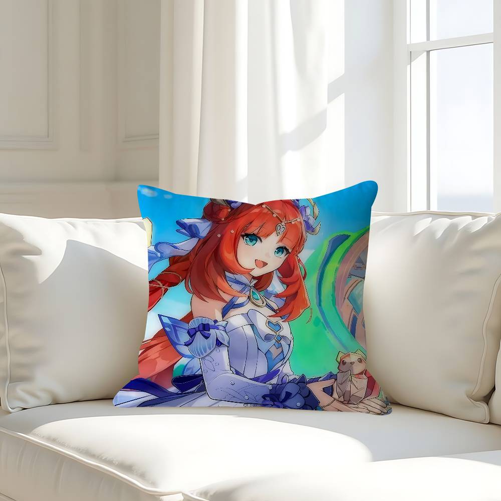 Anime Characters -N-Nilous Pillow Anime Pillow Sofa Bed Head Pillow Cover Cushion Cover 45x45 Cm Fashion