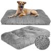 Dog Bed SHAGGY Pillow HIGH SIDE Gray M-XL