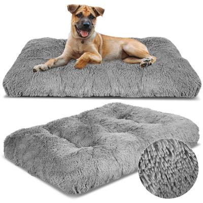 Лежанка для собаки SHAGGY, подушка HIGH SIDE Grey M-XL