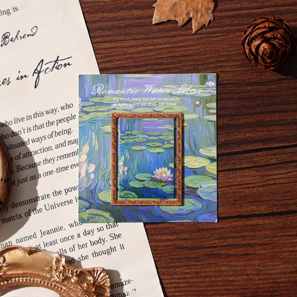 Famous Painting Bookmark Hollowed-out Metal Page Clip Page-friendly Page Holder Students