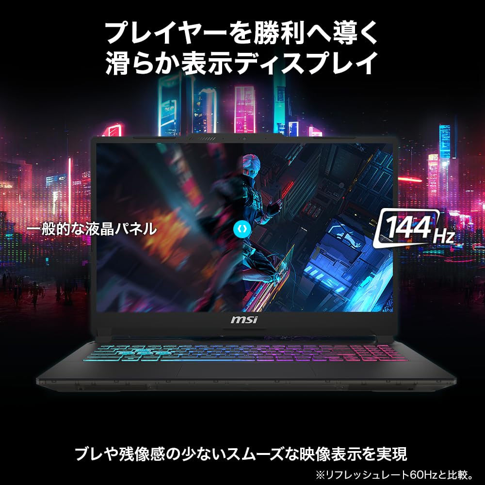 I7 RTX 4060 и легкий игровой ноутбук MSI Cyborg15 Corei7 дюймов [ядра и установленные/тонкий каркас] 1,98 кг RTX4060/15.6