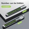 Temporary Parking Number Plate Phone Number Card Glowing Sign with Number Magnetic Stickers Easy Installation Phone Number Plate for Car Park