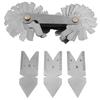 1pc Screw Thread Pitch Gauge of 52 Leaves   2pcs 60 Degrees +1pc 55 Degrees  Center Gauges Tool Set