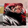 Фланелевое одеяло Аниме Jujutsu Kaisen - Мягкое, теплое, идеально подходит для дивана, кровати, кемпинга, путешествий, офиса, домашнего декора -QJY