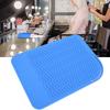 Силиконовый термостойкий чехол для выпрямителя волос, дорожный нескользящий коврик для завивки волос(синий )
