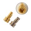1/2Pcs Universal Pin Socket Female Socket Mmcx Pure Copper Gold Plated Built-In Hreaded Nut Holder Headphone Plug