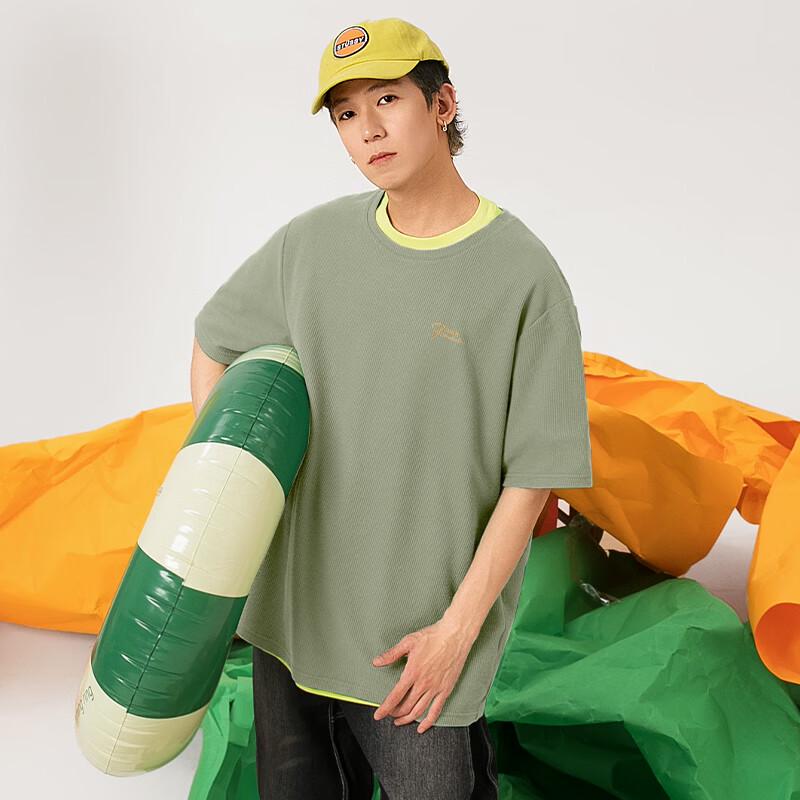 Mark Fairwhale Men's Waffle Knit Breathable Short Sleeve T-shirt