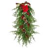 Christmas Pine Branch Garland Winter Red Berries Mixed Pine Cones Christmas Hanging Pendant For