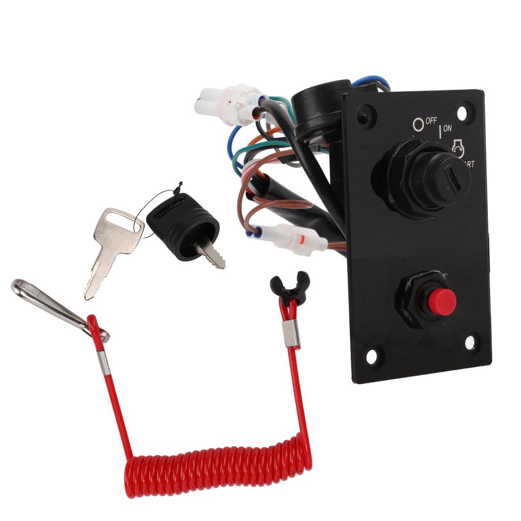 Панель выключателя зажигания подвесного морского двигателя с одним ключом, вертикальная 37100-96j24, замена для Suzuki