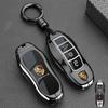fscr7 Metal Car Key Case Cover Holder Protection Key Bag For Porsche Panamera Carman Macann Bobst Cayenne 911 981 991 970 9969 Sticker