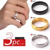 3 шт. Простые Модные Мужские Кольца из Нержавеющей Стали, Золотистого, Черного, Медного Цветов