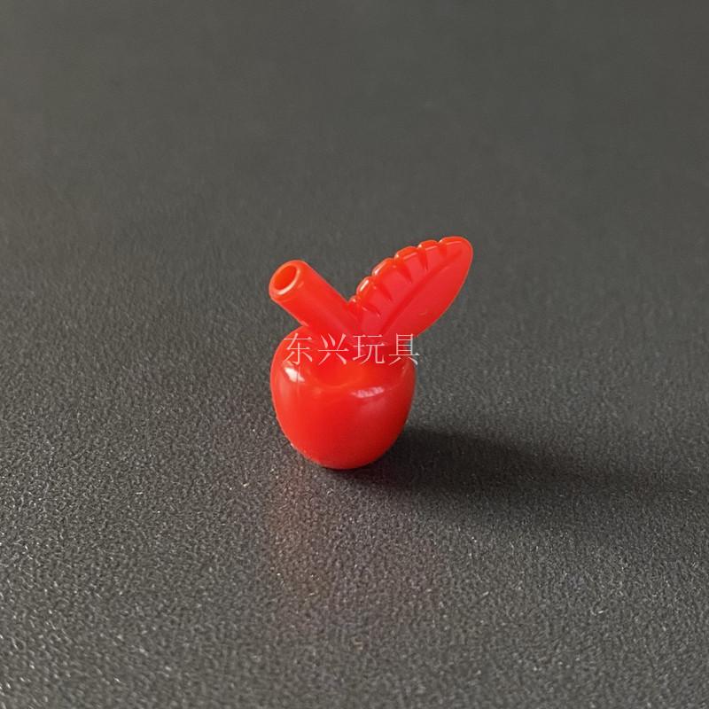 Аксессуары MOC для конструктора из мелких частиц, совместимые с деталями 33051, миниатюрная еда, фрукты, красное яблоко, зеленое яблоко