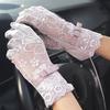 Женские летние кружевные перчатки - дышащие, защита от ультрафиолета для вождения и активного отдыха, идеально подходят для защиты от солнца и стильных нарядов, летние перчатки