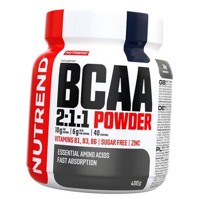 ВСАА с Глютамином и Витаминами, BCAA 2:1:1 Powder, 400г Смородина (28119013)
