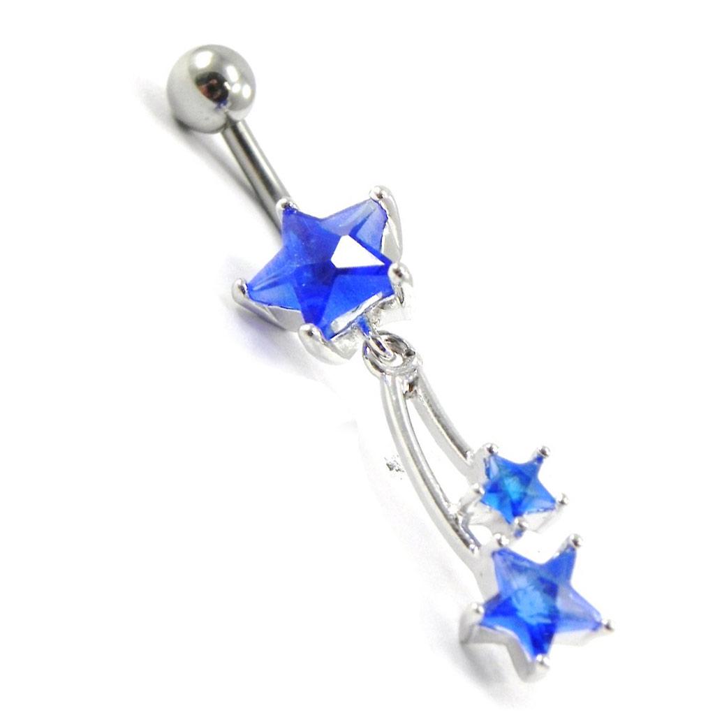 Les Trésors De Lily [I1383] - Body Piercing 'Shooting Stars' Blue
