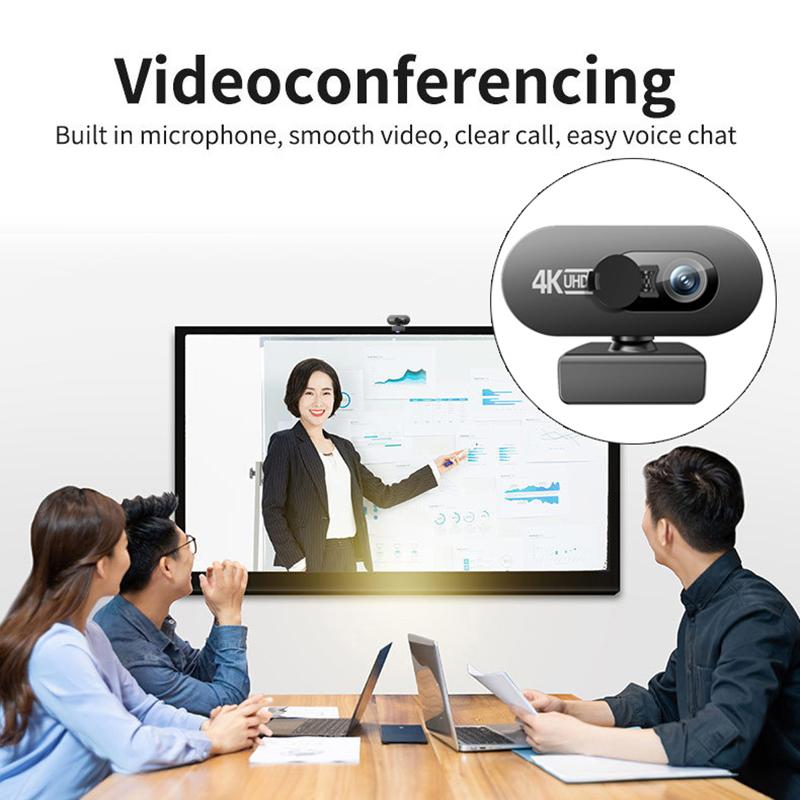 4K Full Hd Webcam For Pc Web Camera New Mini Web Cam With Microphone Usb Autofocus Stream Camera For Computer Laptop