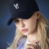 VARZAR 3D Monogram Logo Overfit Ball Cap Navy