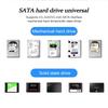 2.5 3.5 inch HDD Case Type-C & USB3.0 Hard Drive Enclosure SATA to USB 3.0 External Hard Drive Reader 22TB Adapter for PC Laptop