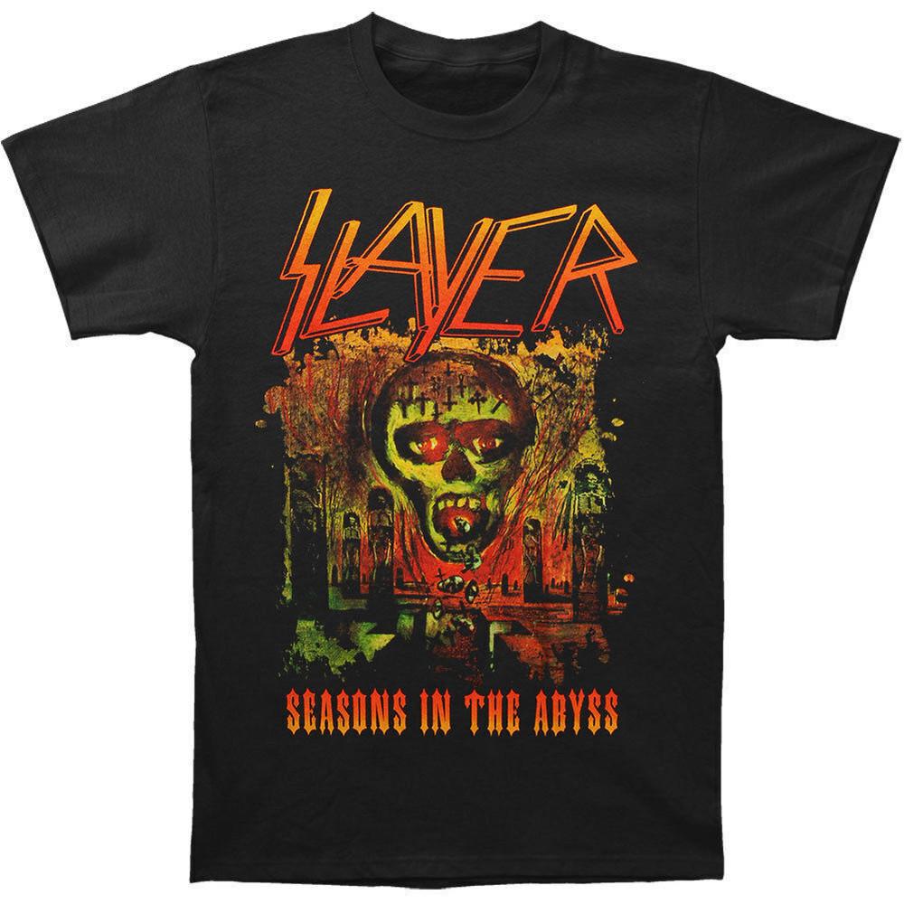 Slayer Seasons In The Abyss T-shirt Black Cotton Unisex T-Shirt