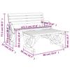 2 Piece Garden Lounge Set Solid Pine Wood