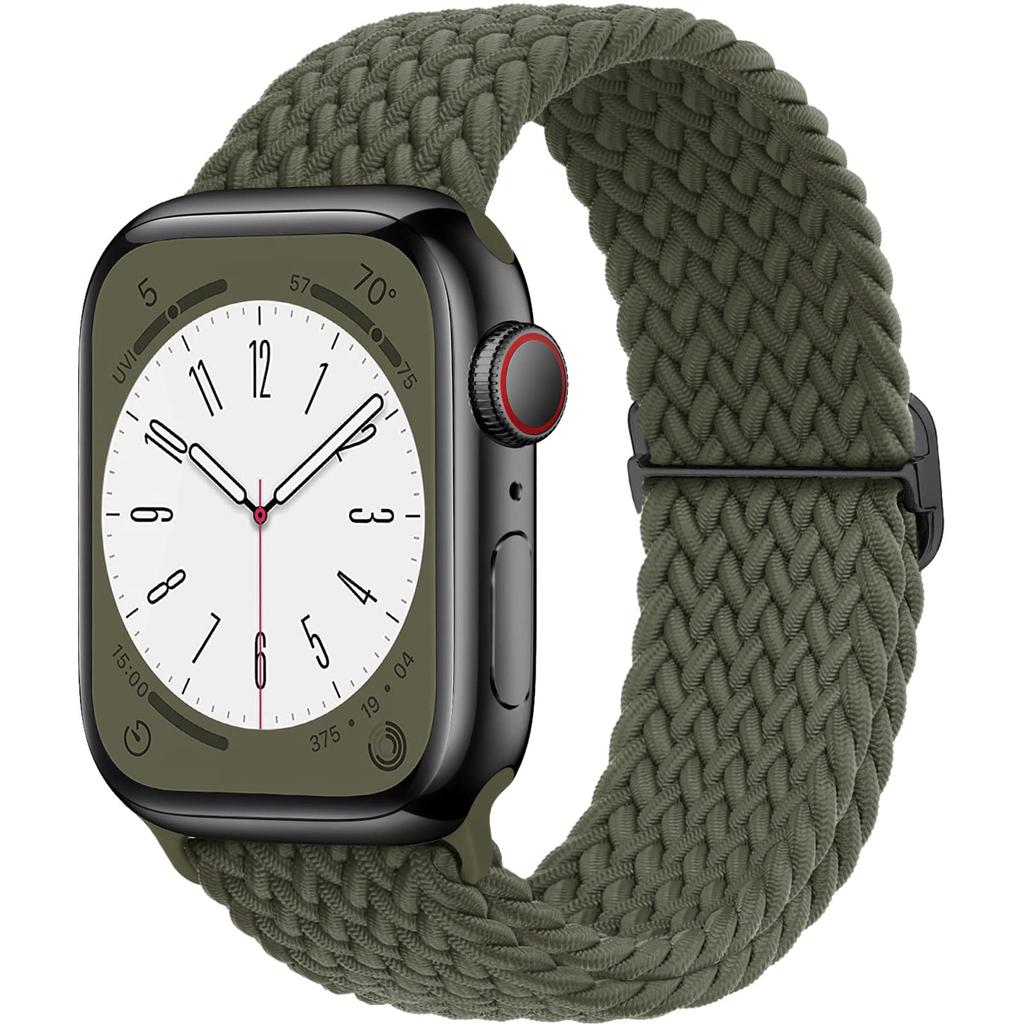 Плетеный Solo Loop для Apple Watch ремешок 44мм 40мм 49мм 45мм 41мм 46мм Эластичный браслет iWatch series 8 3 se 6 Ultra 2 9 10 ремешки