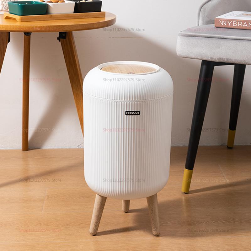 Автоматическое мусорное ведро с крышкой Умное электрическое мусорное ведро Водонепроницаемое ведро для переработки Для кухни ванной офиса Прочный пластик