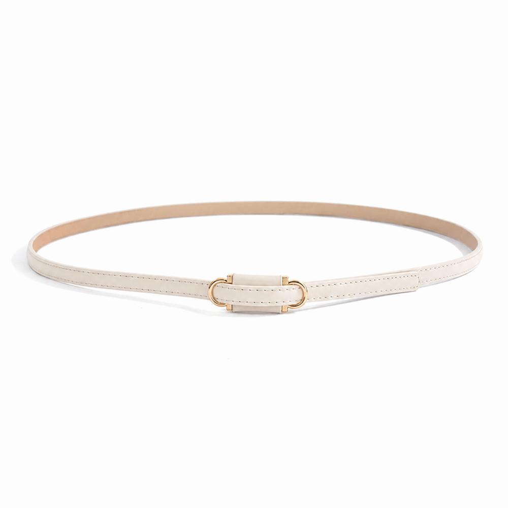 PU Leather Slim Belt Thin Dress Belt Versatile Suit Belt Women Accessories