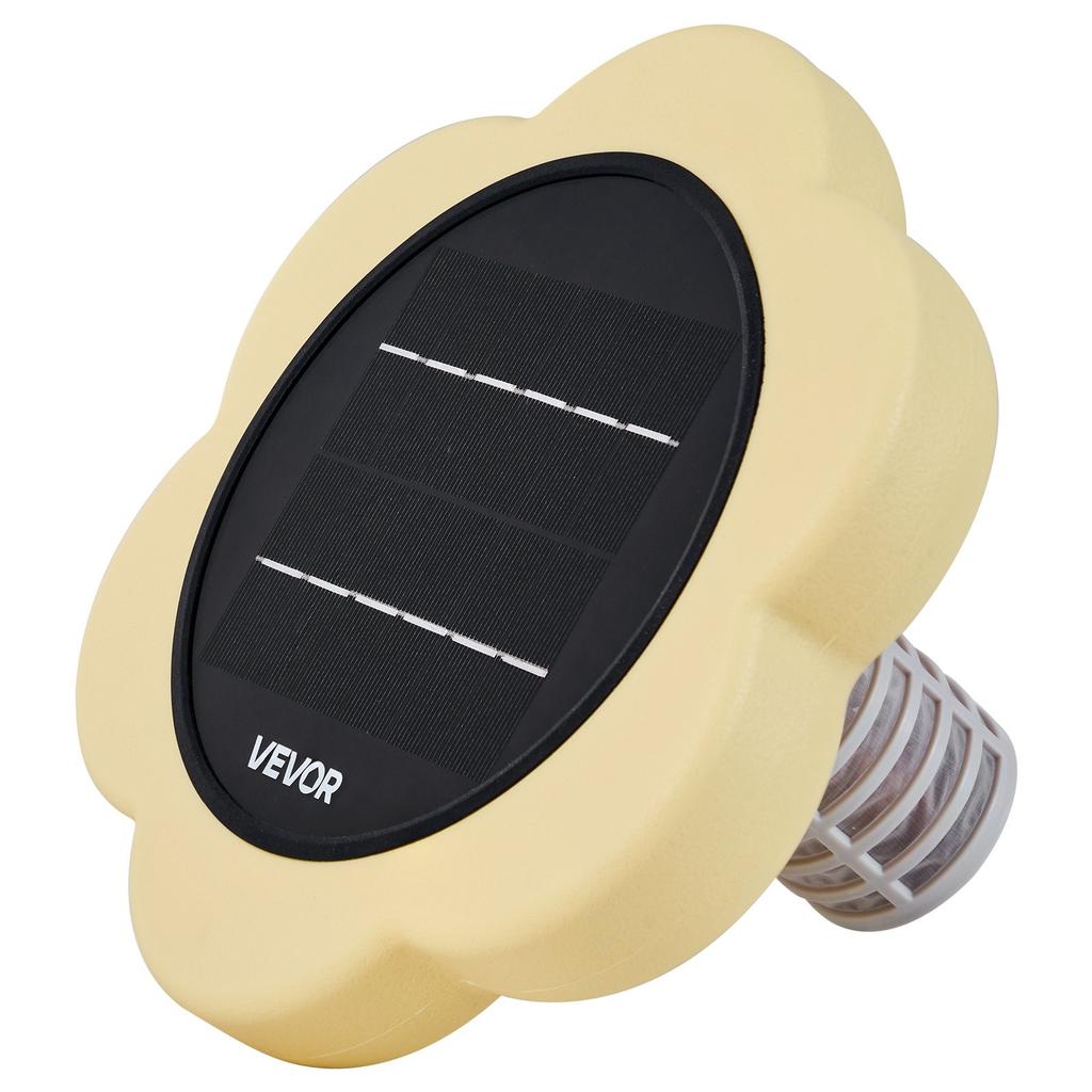 Solar Pool Ionizer, Petal Copper Pool Ionizer Up to 170343 L, Floating Automatic Water Cleaner and Purifier, Chlorine Free Water, with Copper Anode,