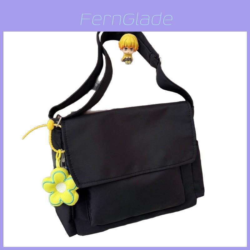 Nylon Casual Tote Bag For Students With Zipper Closure And Card Pocket For Daily Use