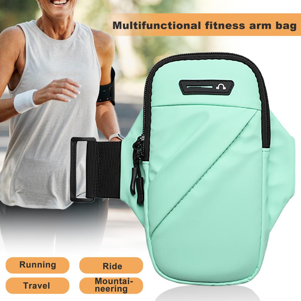 Спортивная сумка на руку Износостойкая большая вместимость Нескользящая Удобный гладкий держатель на молнии Брызгозащищенный браслет Держатель для мобильного телефона Аксессуар для спортзала