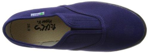 Nissin Rubber Hyper V Work Shoes, #1000, Non-Slip, Lightweight, No Toe Cap, Men's, Navy, Size 26.5