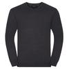 Russell Collection Mens V-Neck Knitted Pullover Sweatshirt