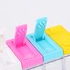 6Pcs/Set Seasoning Box with Tray Condiment Storage Plastic Moisture-Proof Salt Jar for Kitchen