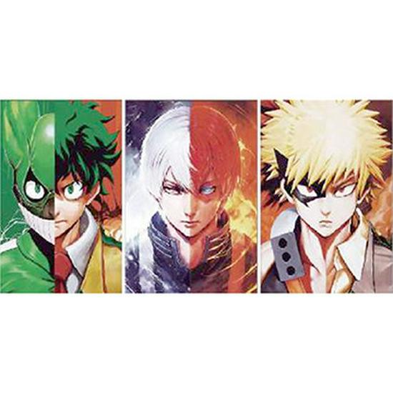 3D-лентикулярная аниме-картина: Академия Героев Наруто и Ван Пис