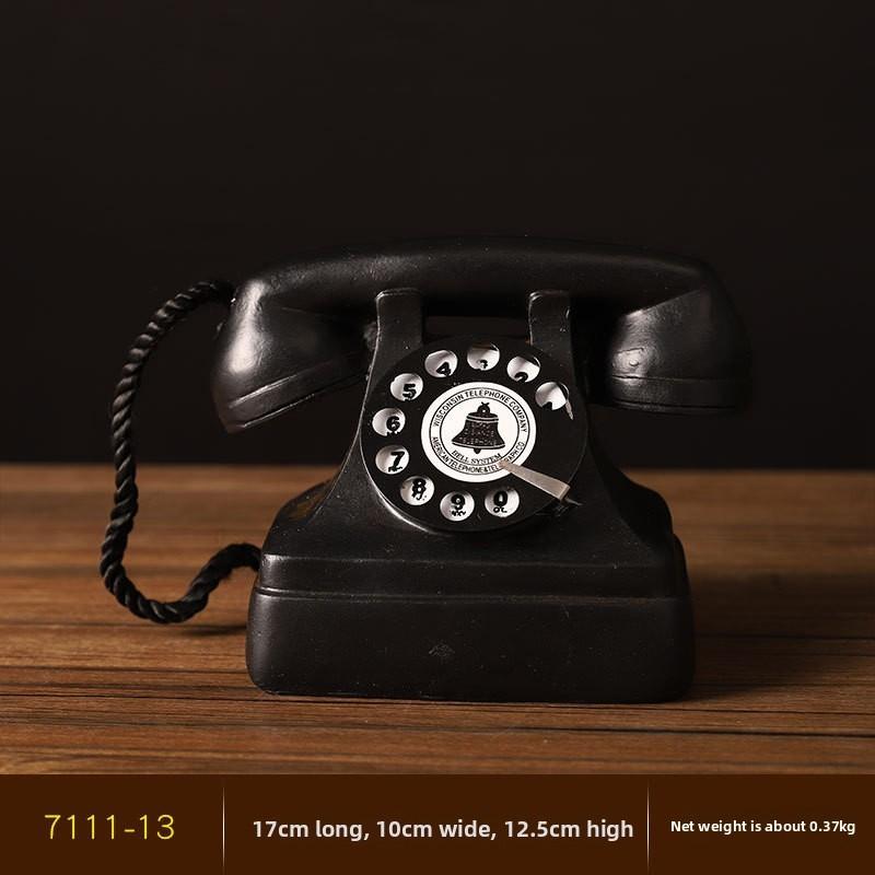 Смола Телефон Классическое произведение искусства для декора гостиной, книжной полки, ТВ-тумбы