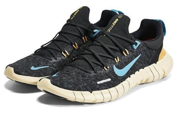 Nike Free Run 5.0 Next Nature Черный Антрацит Пшеничный Золотой Шум Аква Женские CZ1891-008