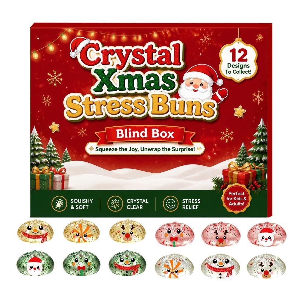 Squishy Christmas Dumpling Advent Calendar Slow Rising 12-Day Countdown Calendar for Kids&Adults