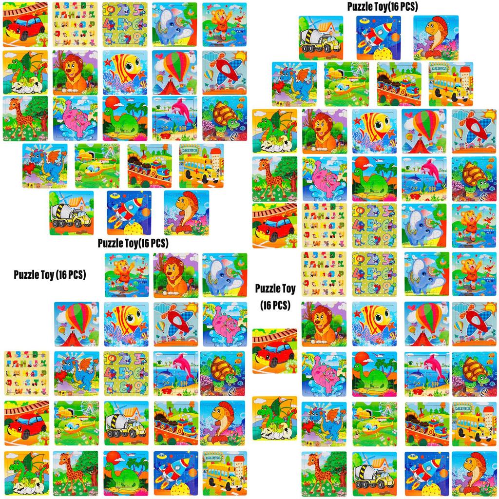 Kindergarten Wooden Puzzle Cards Animal And Transportation Themes Educational Toy For Kids