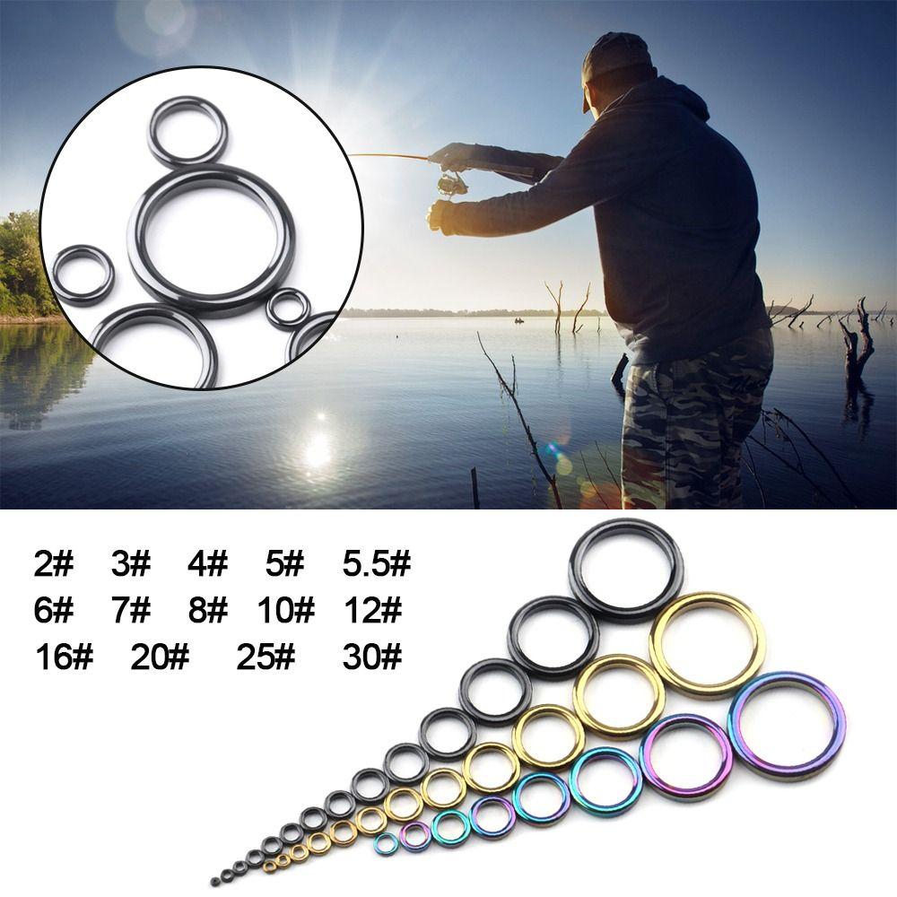 Stainless Steel 2#-30# Tip Repair Kit Tackle Box Accessories Eye Ceramic Ring Fishing Rod Guide