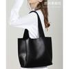 Вместительная сумка из мягкой кожи женская осенняя простая и универсальная на плечо стиль высокая текстура сумка-тоут сумка для покупок