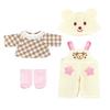 PILOT CORPORATION Mel-chan Dress-Up Set, Autumn/Winter Limited Edition, Fluffy Bear Outfit