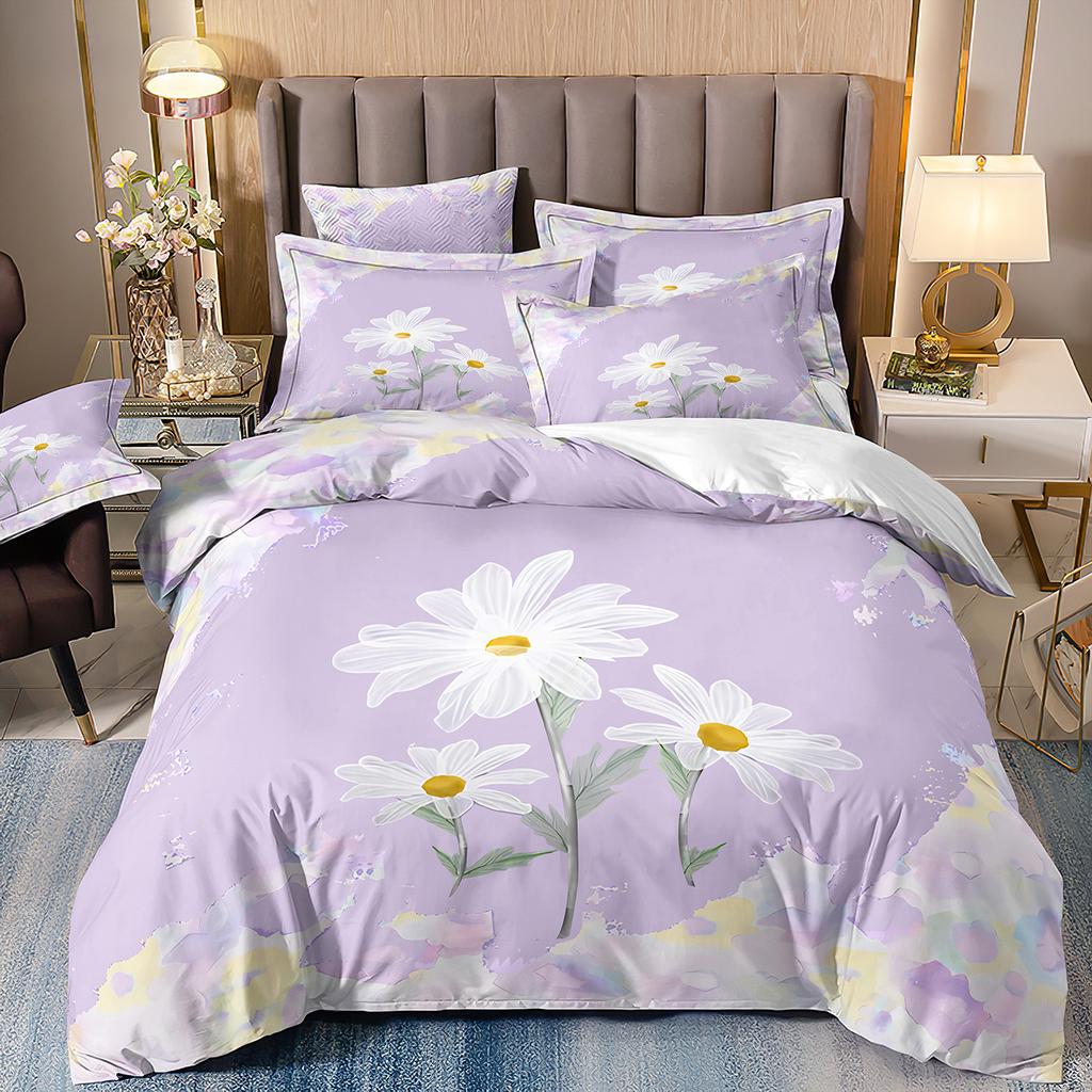 Красная Роза 3D Цветочный Пододеяльник Комплект постельного белья Цветочное Постельное Белье Двуспальная Простыня Одеяло Летнее Одеяло Королевский Размер