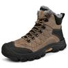 Зимние мужские теплые походные ботинки, высокие плюшевые кроссовки для активного отдыха, повседневная обувь
