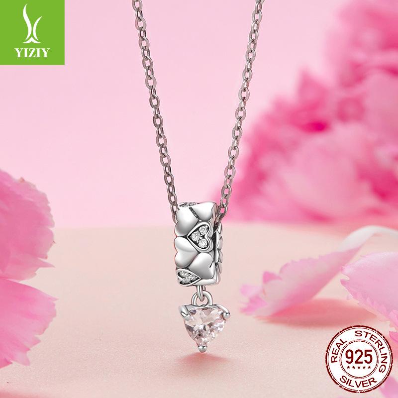 S925 Silver Love Silicone Bead Barrier, Wind Personalized Diy Bracelet Beaded Accessories