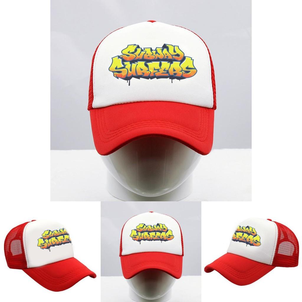 Бейсболка Subway Surfers Защита от УФ лучей Дышащая Унисекс Летняя шляпа для улицы Для фанатов