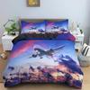 3D Airplane Printed Bedding Set Kids Adults 2/3pcs Duvet Cover With Pillowcase Comforter Bedding Quilt Cover Luxury Bedding Set
