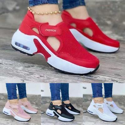 2022 женские модные вулканизированные кроссовки на платформе, однотонные женские туфли на плоской подошве, повседневные дышащие женские прогулочные кроссовки на танкетке