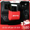 EMF1   1pcs Multi-Purpose Car Storage Box Car Trash Can Organizer Garbage Bag For Mercedes benz A B R G Class GLK GLA C200 E200 C200L